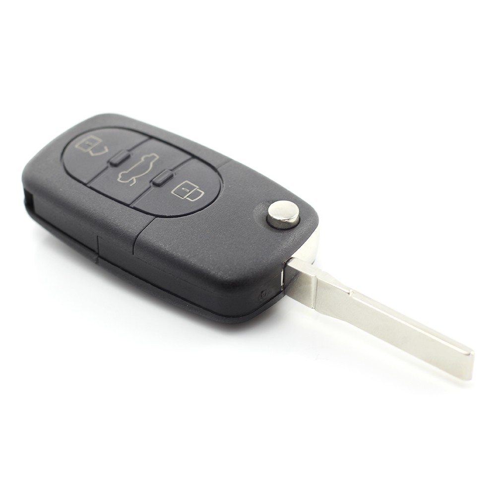 Globiz | Audi - Carcasă cheie tip briceag, cu 3 butoane - baterie 2032 - CARGUARD