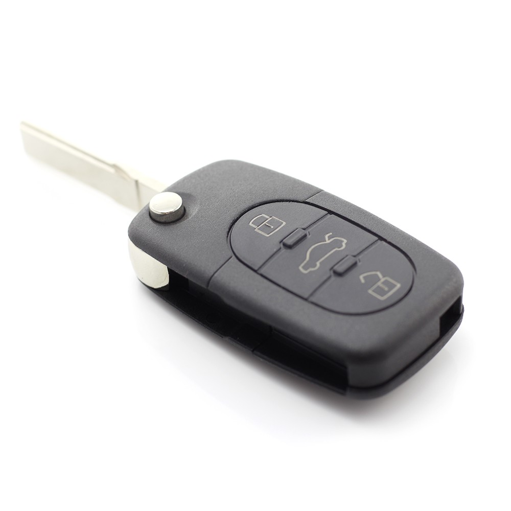 Globiz | Audi - Carcasă cheie tip briceag, cu 3 butoane - baterie 2032 - CARGUARD