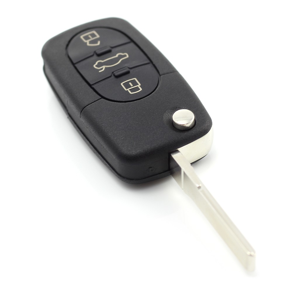 Globiz | Audi - carcasă cheie tip briceag cu 3+1 butoane (1 buton de panică) și baterie 1616 - CARGUARD