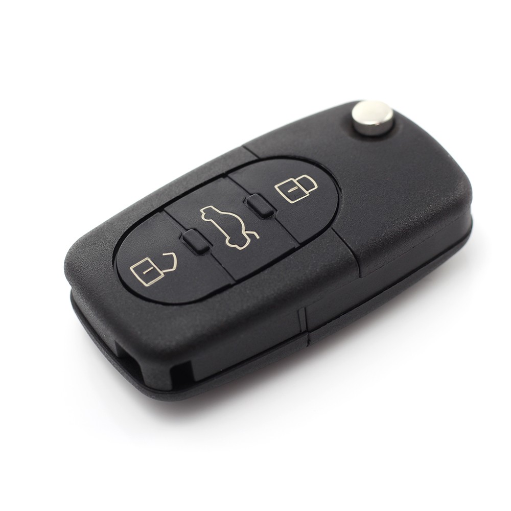 Globiz | Audi - carcasă cheie tip briceag cu 3+1 butoane (1 buton de panică) și baterie 1616 - CARGUARD