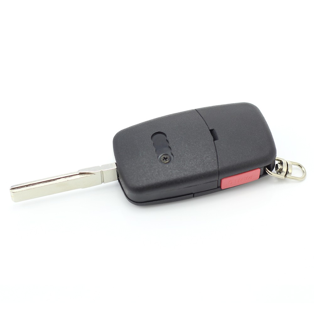 Globiz | Audi - carcasă cheie tip briceag cu 3+1 butoane, buton de panică și baterie 2032 - CARGUARD