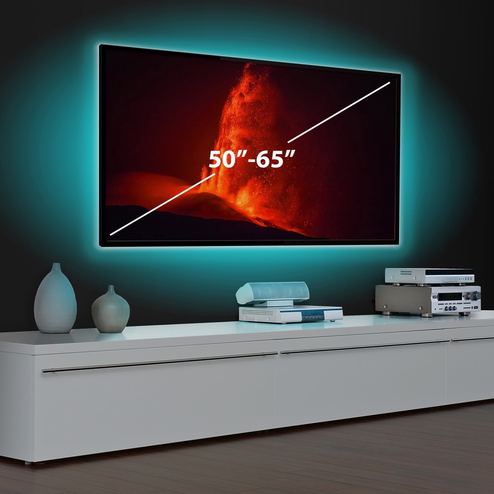 Globiz | Bandă LED SMART -  pentru iluminare fundal TV, 50”-65” - SunShine