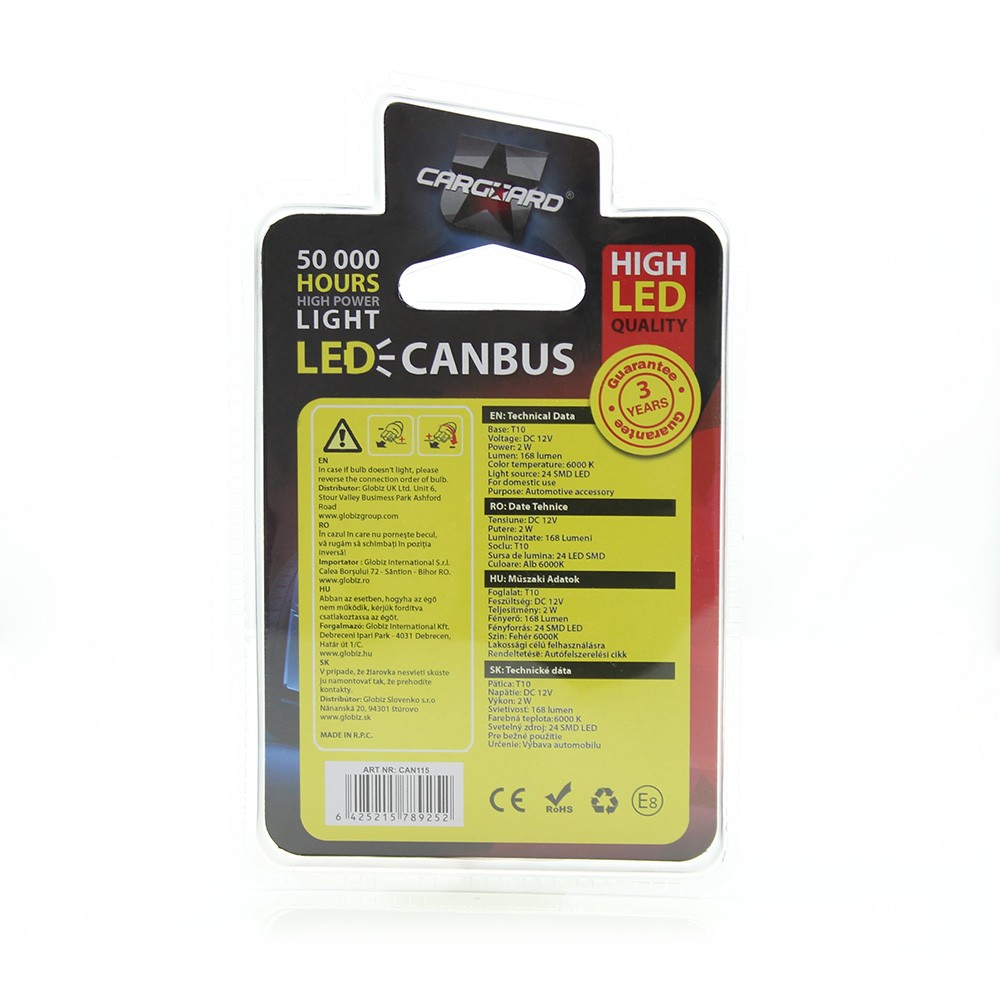Globiz | CAN115 LED pentru iluminat interior /portbagaj