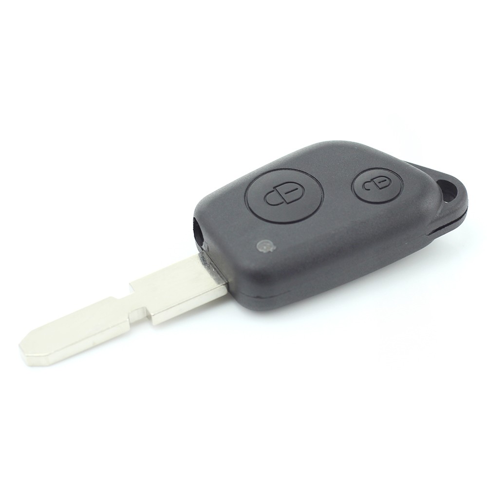 Globiz | Citroen / Peugeot - Carcasa cheie cu 2 butoane, lama 4 "piste"