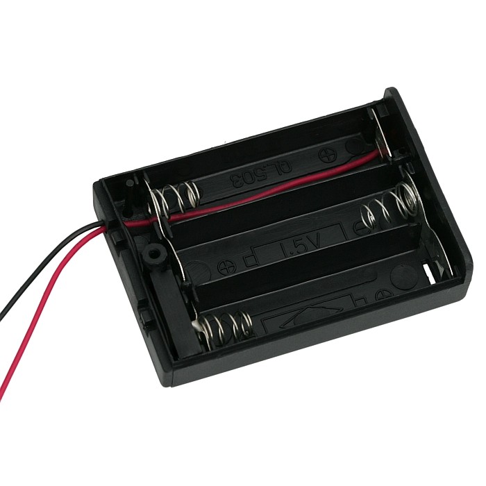 Globiz | Cutii si carcase pt baterii3 buc. AA (baterie creion)cu intrerupator, cu capac