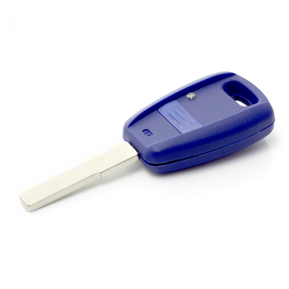 Globiz | Fiat Carcasa cheie 1 buton, albastru, cu pregatire pt. chip TPX lung (fara logo)