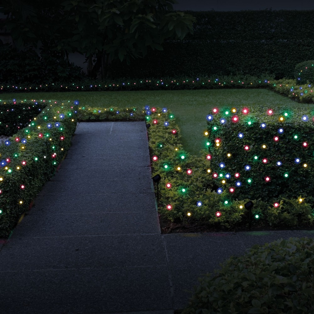 Globiz | Garden of Eden - Şir de lumini LED 50 buc. LED-uri color, 2 funcţii, 5+2 m