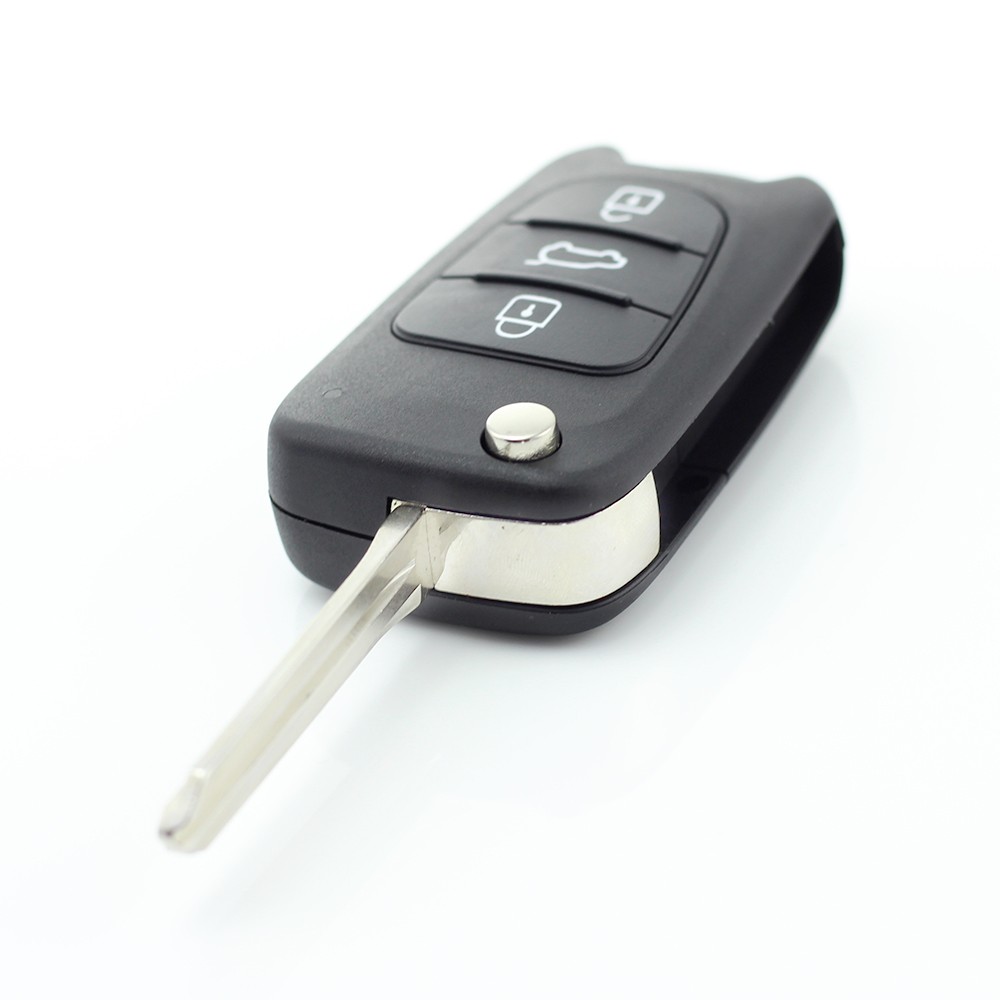 Globiz | Hyundai - Carcasa cheie tip briceag, 3 butoane, lama pe stanga