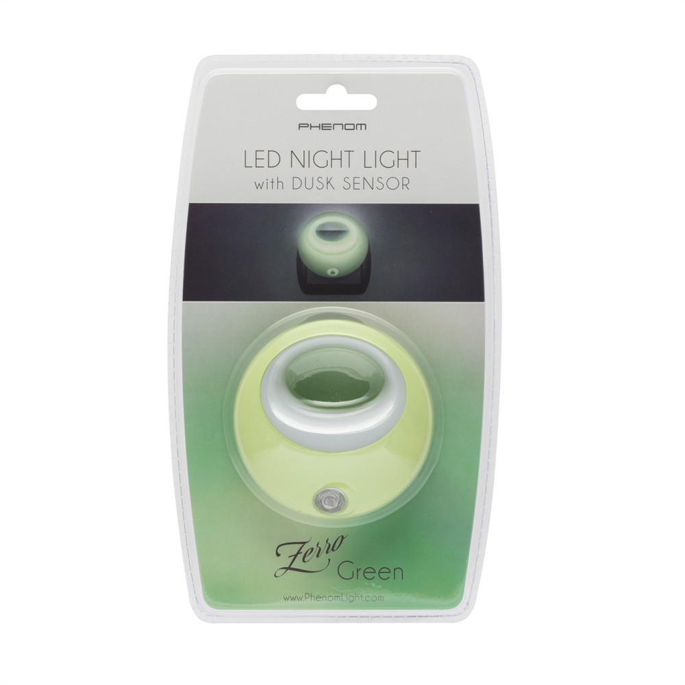Globiz | Lampa de veghe cu LED si senzor de lumina - verde