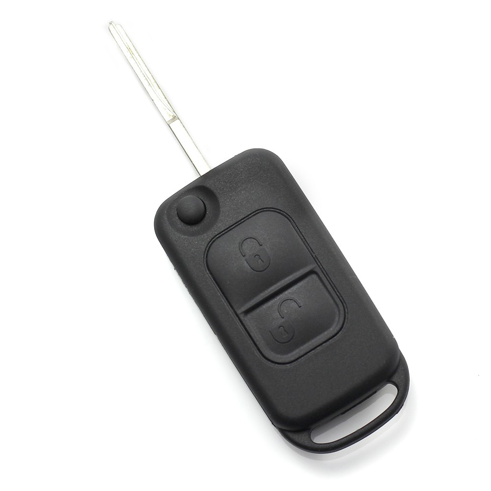Mercedes Benz - Carcasa tip cheie briceag cu 2 butoane, lama 2 "piste"