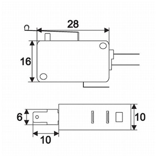 Globiz | Microinterupator 1 circuit 16(4)A-250V ON-ONr