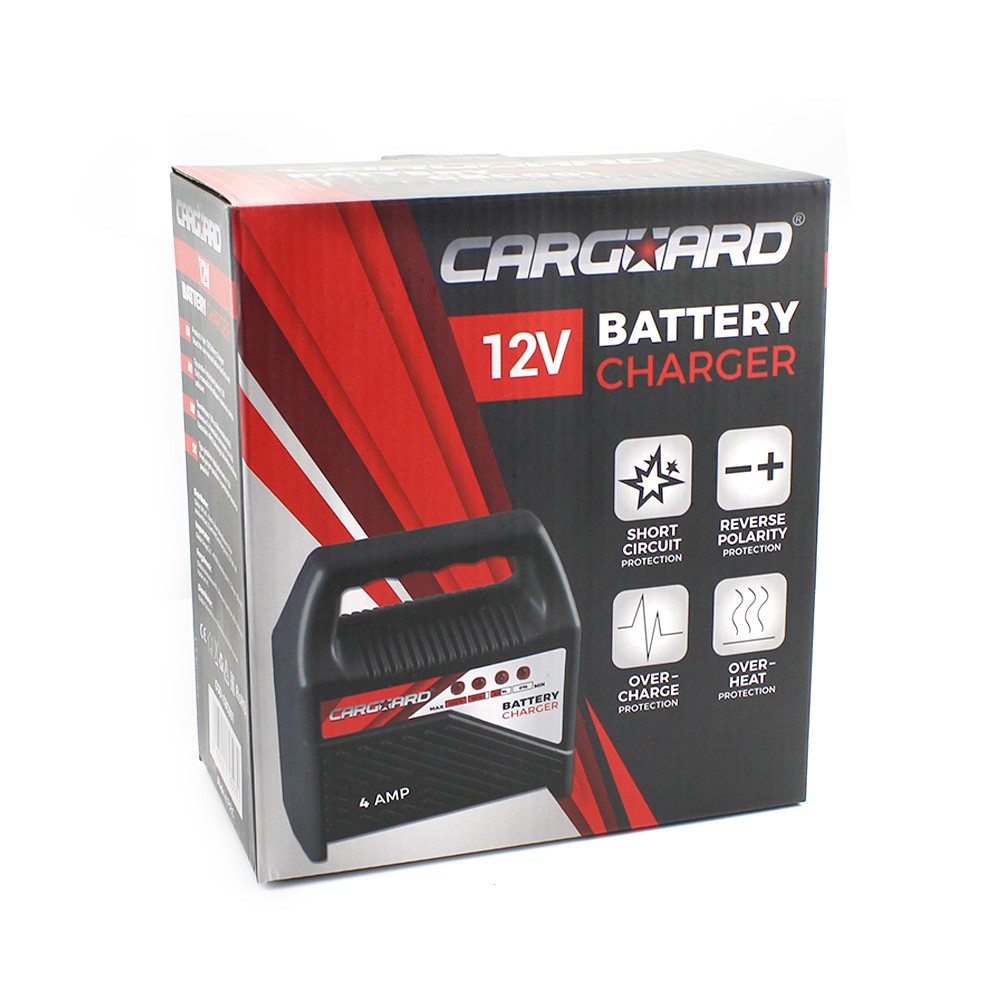 Globiz | Redresor auto 12V, 4A  (încărcător baterie auto) - CARGUARD