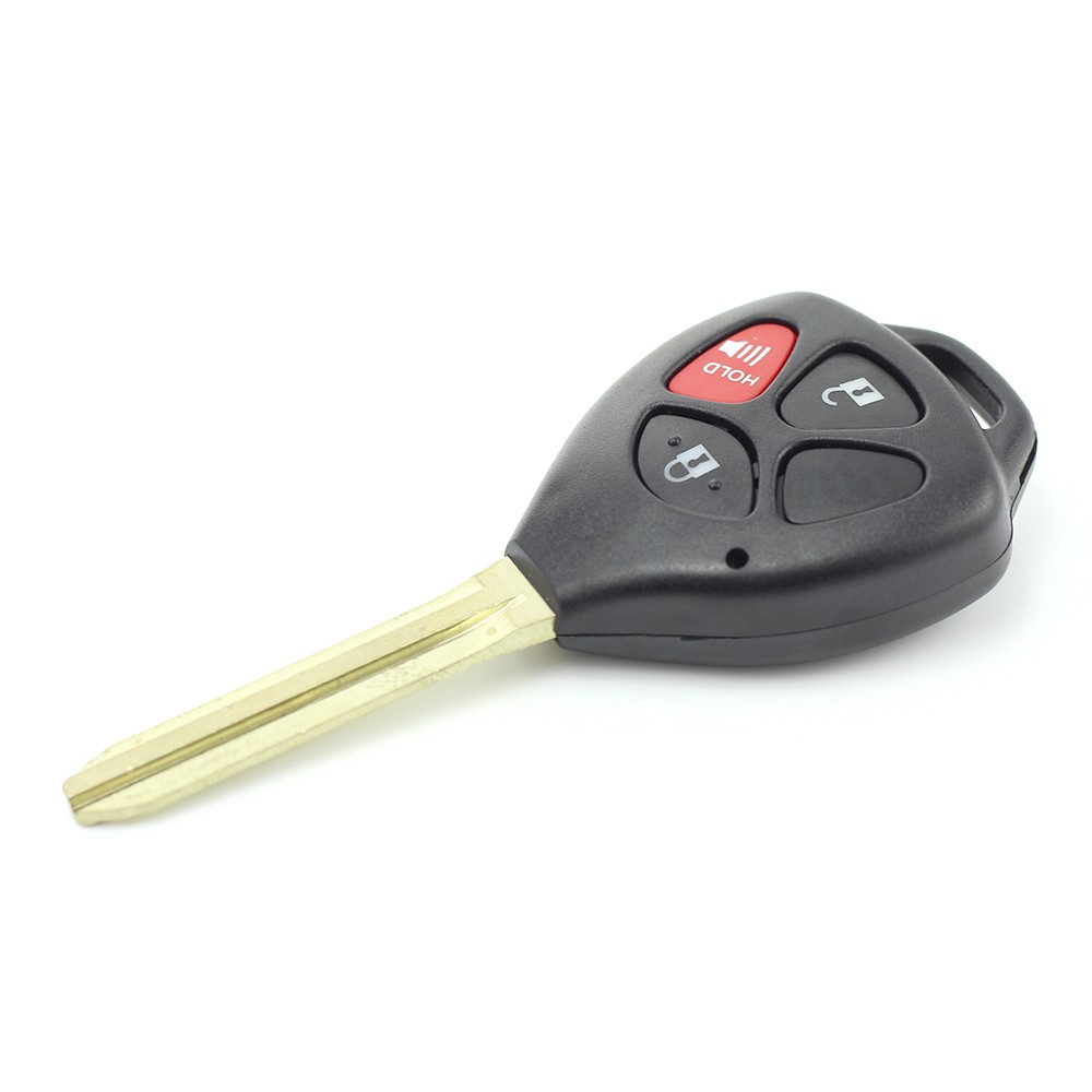 Globiz | Toyota carcasa cheie 2+1 butoane cu buton rosu panica (fara logo)
